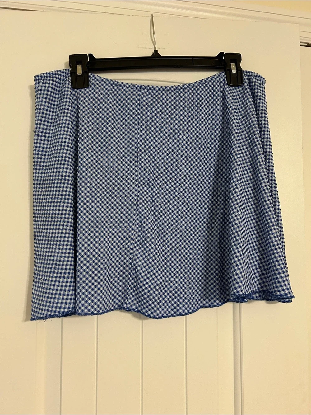 wild fable Blue and White Gingham Circle Skort